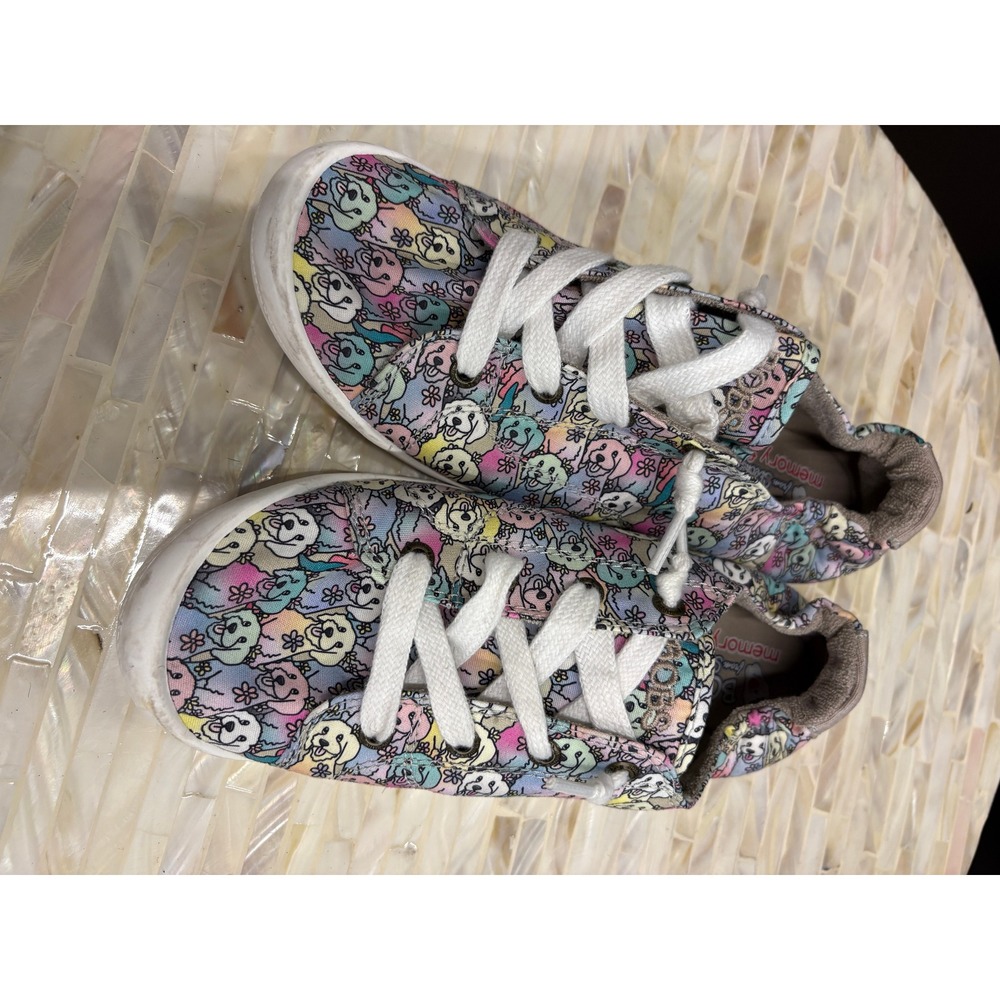 Skechers BOBS Beach Bingo Dog Party Multi Color Slip On Sneakers 113575 Womens 8